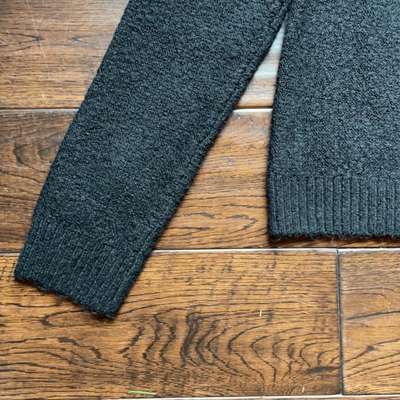 Line & Dot Kels Fair Isle turtleneck sweater crop boxy black neon hot pink - Picture 8 of 11